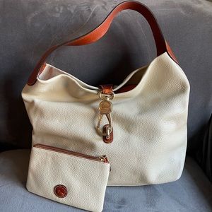 Dooney & Burke Samba Logo Lock Leather Bag